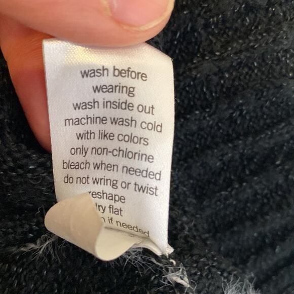 EVRI Black & White Striped Pullover Crew Neck Sweater Sz 3X Metallic Sparkles - Picture 7 of 12